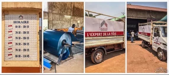 ALUSCAN — atelier de tôlerie Avenue Conjugo Bangui